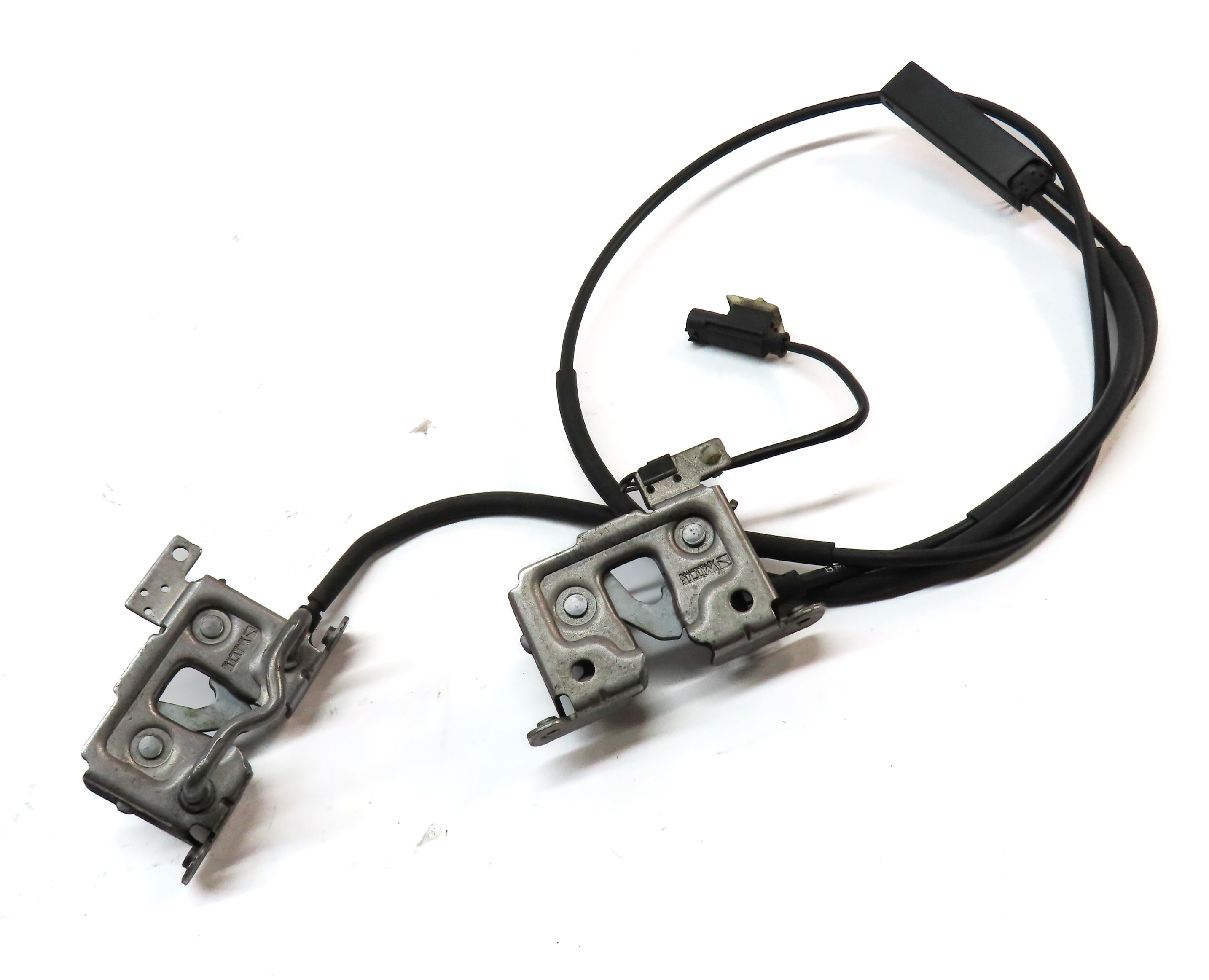 2012 BMW X3 (F25) FRONT HOOD LID BONNET LOCK LATCH CABLE SET — exact item pictured